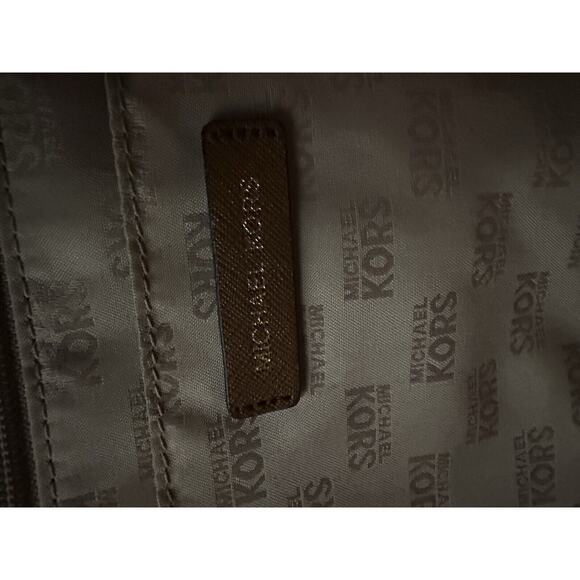 Michael Kors MK Walsh Camel Brown Saffiano Leather Tote Large Shoulder Bag Used - Picture 13 of 14